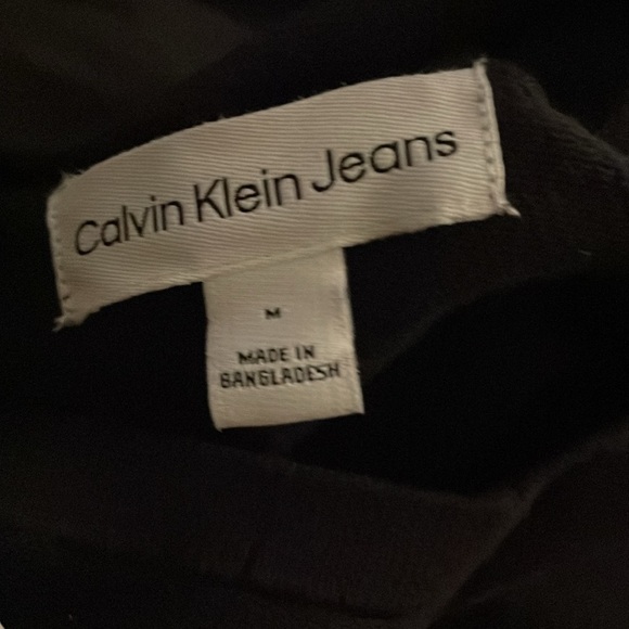 Calvin Klein Jeans Hooded  lightweight sweatshirt Size Medium NWT - Picture 5 of 6